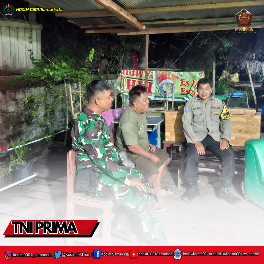 Babinsa Koramil 0901-03/Samarida Seberang Gencar Patroli dan Monitoring Bangsit Di Wilayah Binaan 