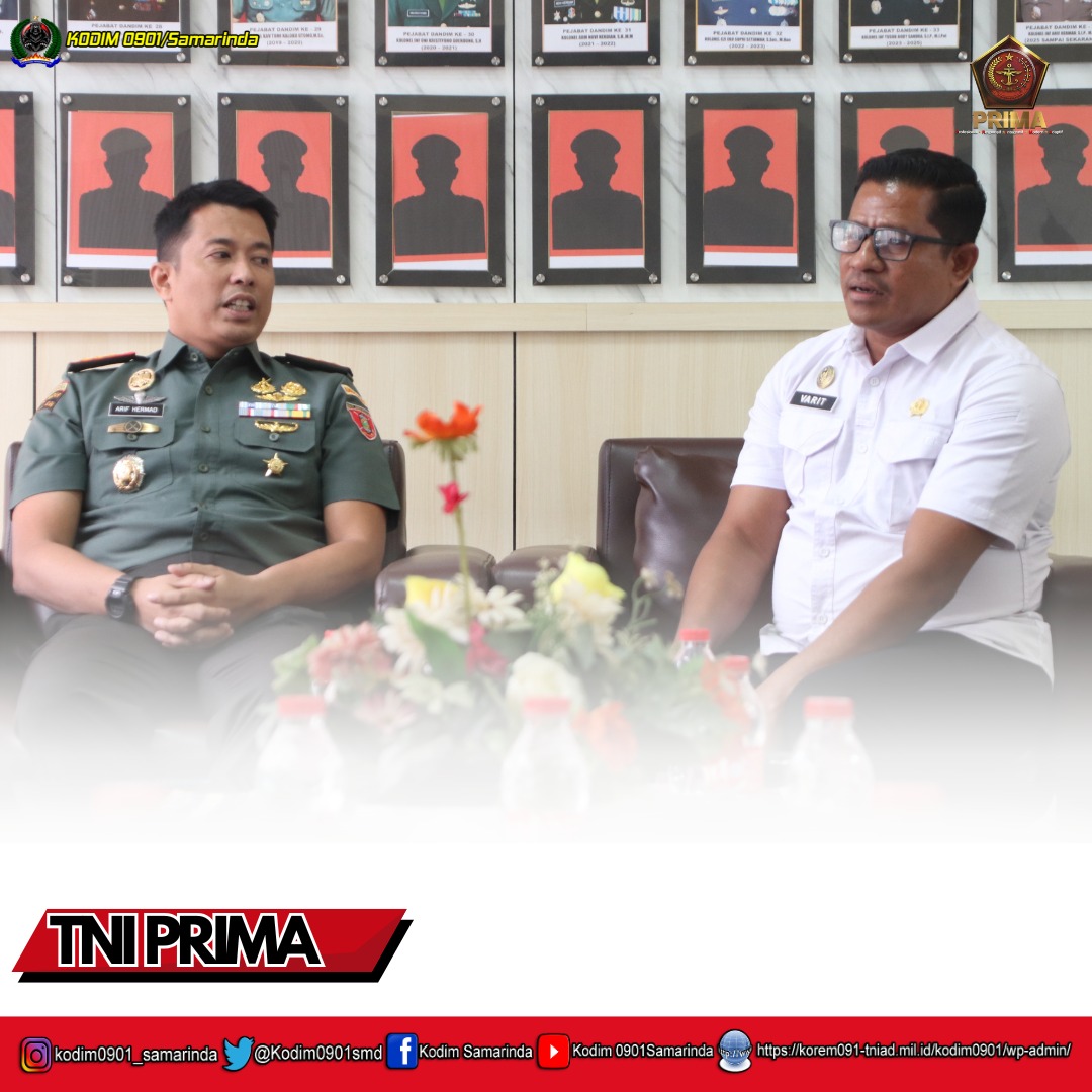 Dandim 0901/Samarinda Terima Kunjungan Silaturahmi Kalapas  Kelas IIA Samarinda