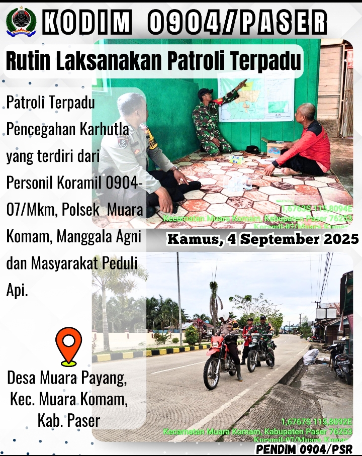 Rutin Laksanakan Patroli Terpadu
