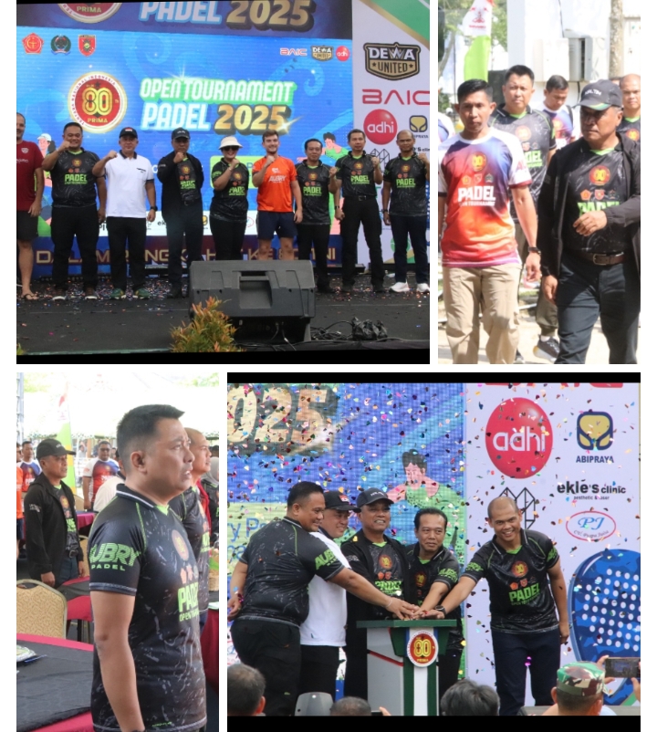 Dandim 0901/Samarinda hadiri Open Tournament Padel Piala Panglima TNI 2025