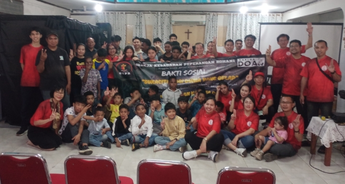 Jemaat Gereja JKI-GKPR Menggelar Bakti Sosial di Panti Asuhan Karena Doa, Kota Depok