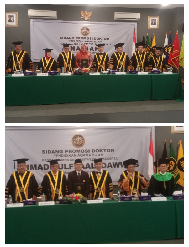 Dua Mahasiswa Program Pascasarjana Universitas Islam Jakarta Berhasil Raih Gelar Doktor PAI