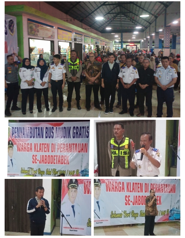 Ratusan Pemudik Klaten disambut Bupati Klaten, Sekjen PJT dan jajaran Paguyuban Warga Klaten