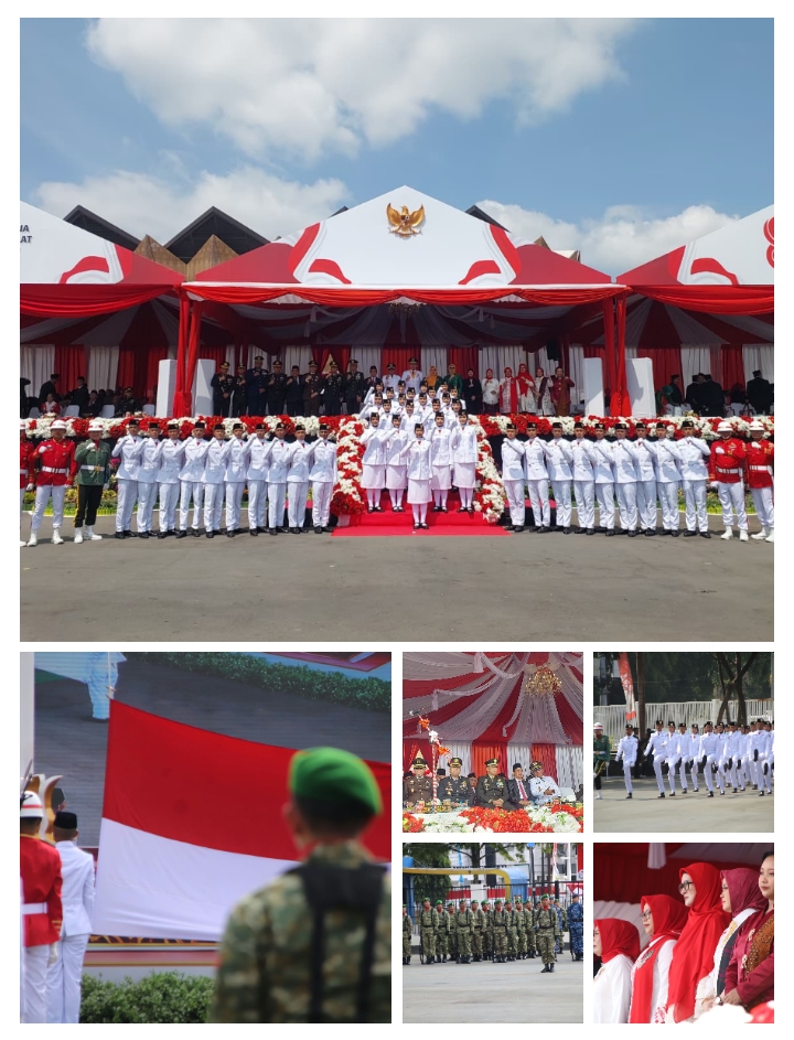 Dandim 0901/Samarinda Hadiri Upacara Peringatan Detik-Detik Proklamasi Kemerdekaan RI Ke-81 