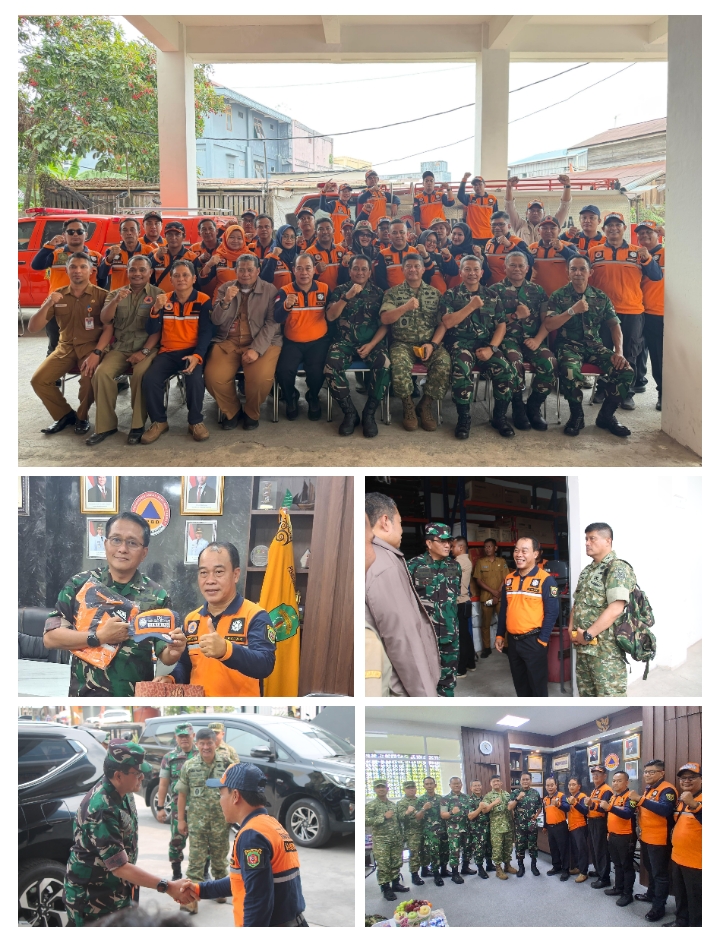Tim Penyuluh Karhutla Sesko TNI Kunjungi BPBD Kota Samarinda