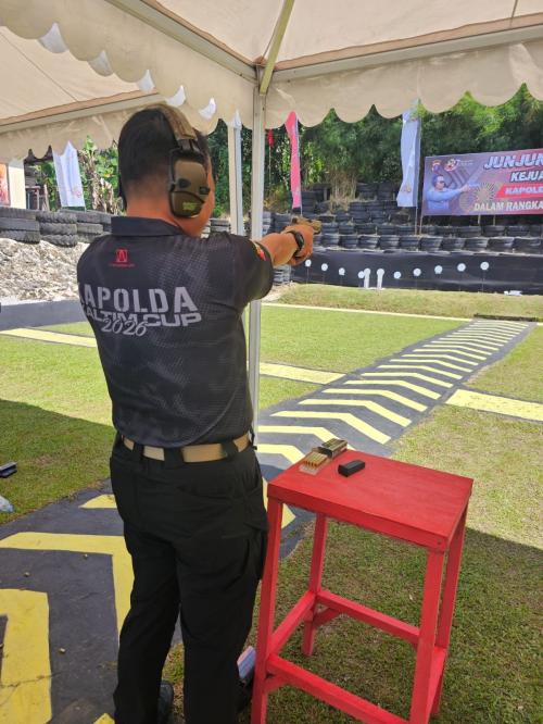 Dandim 0901/Samarinda Hadiri Lomba Menembak dalam Rangka HUT Bhayangkara ke-88