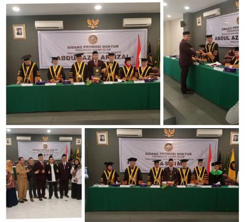 2 Mahasiswa Universitas Islam Jakarta Sukses Raih Gelar Doktor Pendidikan Agama Islam