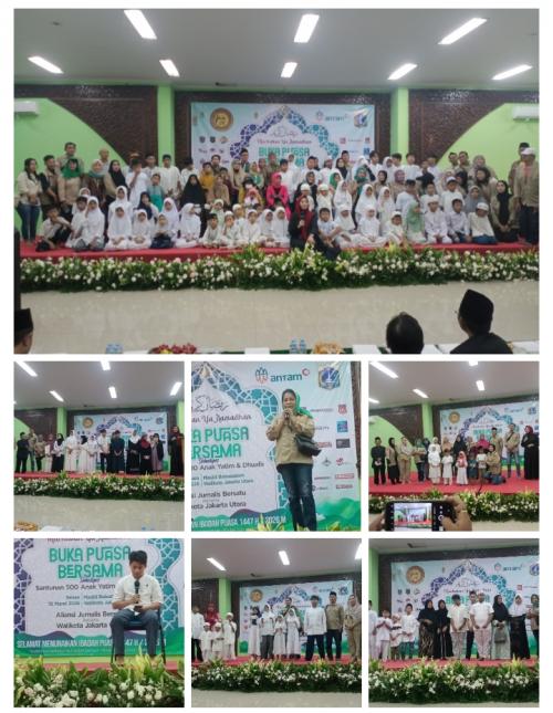 Aliansi Jurnalis Bersatu Gelar Buka Puasa Bersama serta Santunan 500 anak yatim dan Dhuafa