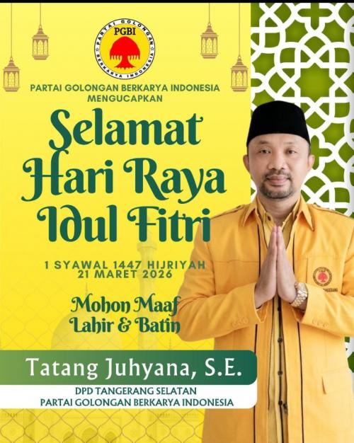 Tatang Juhyana, SE Ucapkan Selamat Hari Raya Idul Fitri 1447 H