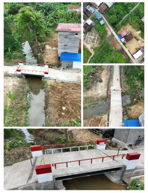 Jembatan Beton Garuda di Handil Bakti dan Simpang Pasir Siap Dinikmati Masyarakat