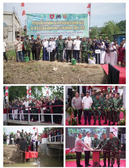 Jembatan Beton Garuda TNI AD Diresmikan Pangdam VI/Mulawarman, Wujud Nyata Kemanunggalan TNI-Rakyat