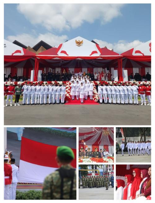 Dandim 0901/Samarinda Hadiri Upacara Peringatan Detik-Detik Proklamasi Kemerdekaan RI Ke-81 