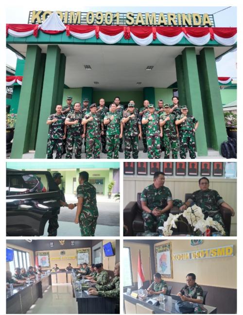 KODIM 0901/SAMARINDA SAMBUT TIM SESKO TNI, BERSINERGI CEGAH KARHUTLA DI